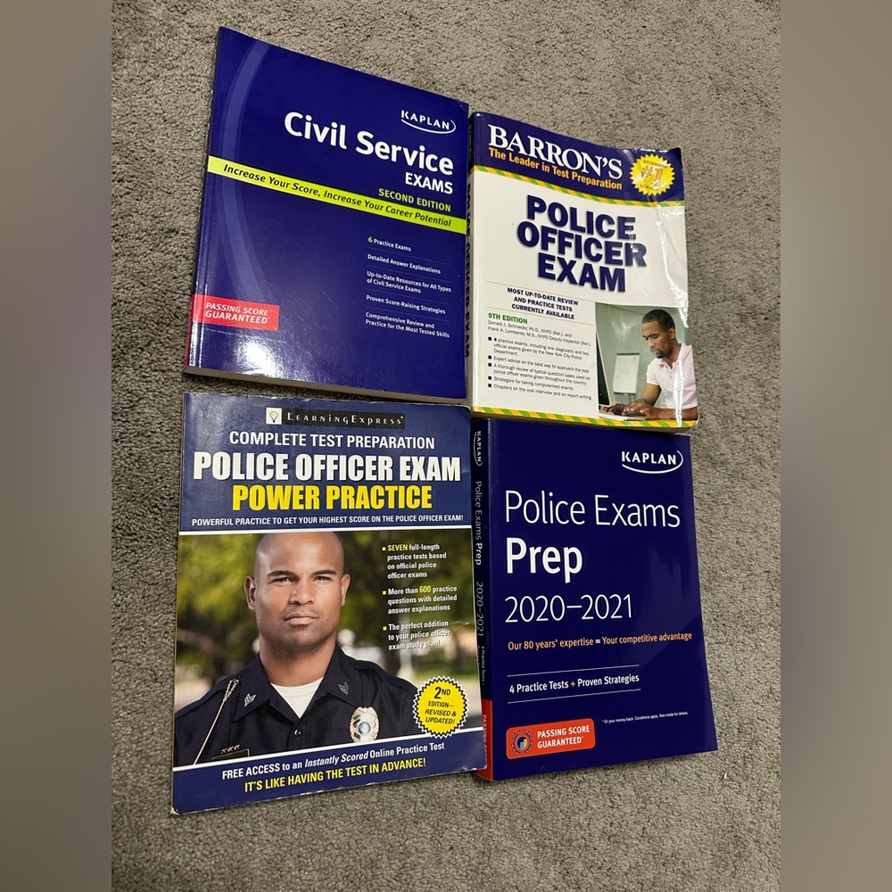 Police / Civil Service Exam Test Prep Bundle Used